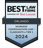 Best Law Firms | Ranked By Best Lawyers | Orlando | Worker's Compensation Law - Claimants Tier 1 | 2024